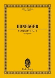 Honegger: Symphony No. 3 (Study Score) published by Eulenburg